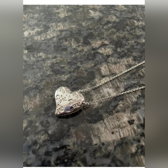 Swarvoski Clear Heart Pendant Necklace - Picture 5 of 9